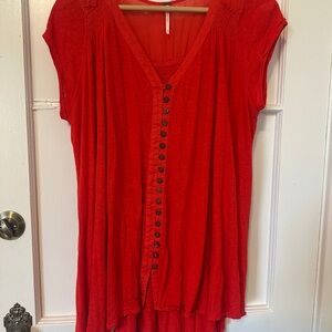 Free People Highland Top – Red – Size S